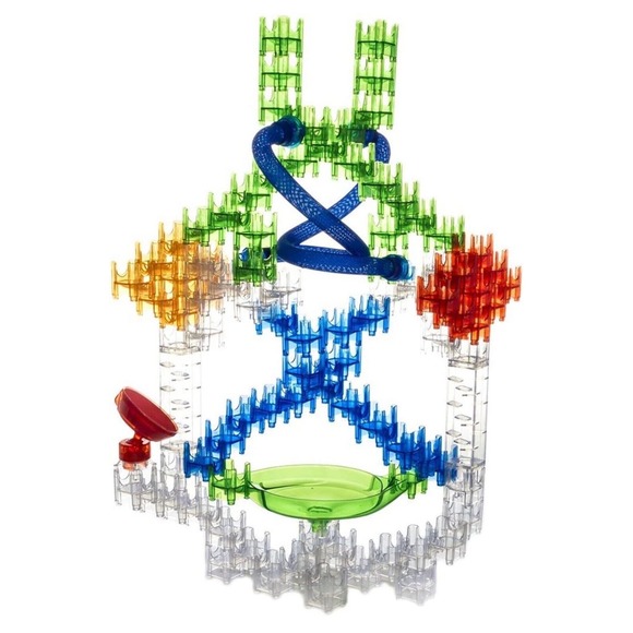 Q-BA-MAZE 2.0 Mega Stunts Set + Zoom Stunt Set Marble Maze Complete Mindware - Picture 13 of 15